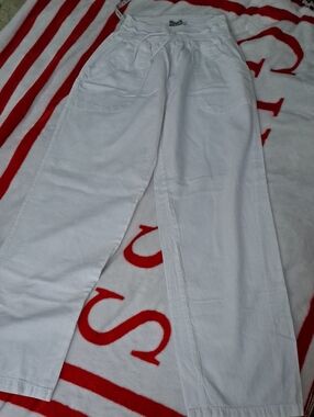 White Straight-Leg Women's Pants